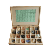 Colección Premium de 24 Minerales didácticos